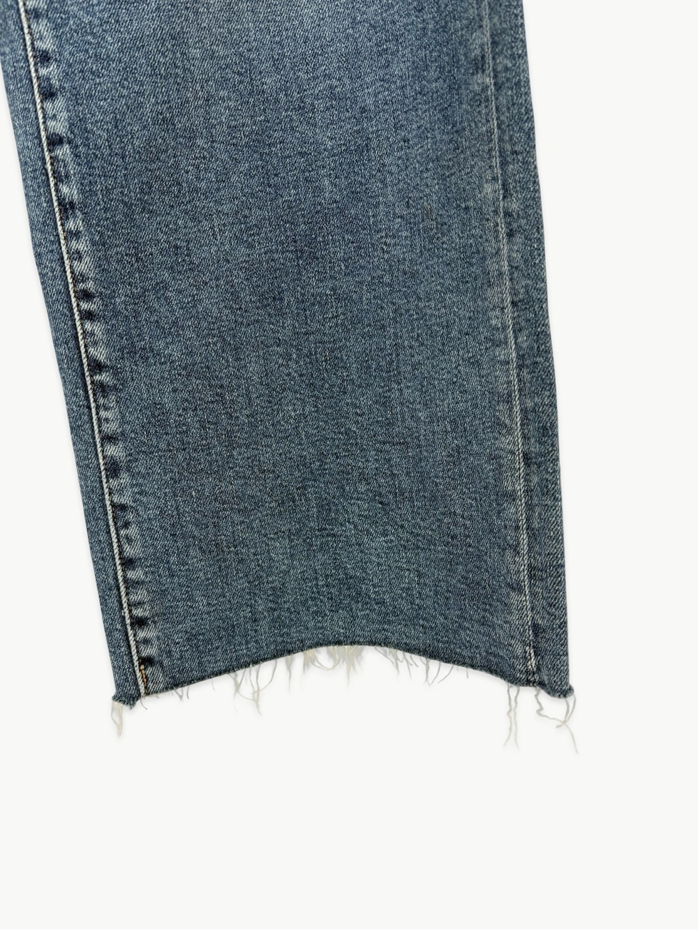 Banana Republic High Rise Wide Leg Crop Jeans 27 Raw Hem NWT Medium Wash - Picture 5 of 12